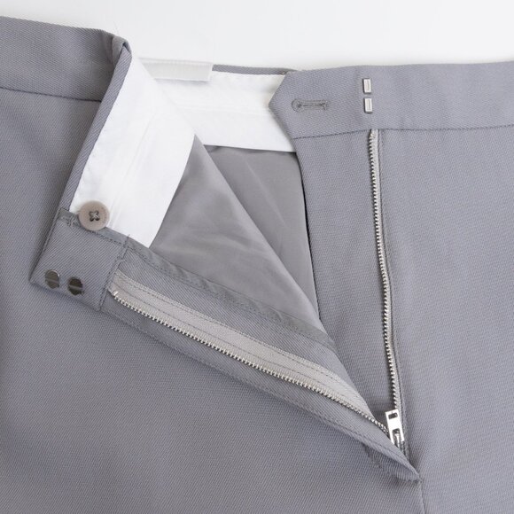 Aritzia Babaton Agency Pants High Waisted City Wool Twill Trousers Straight Gray - Picture 7 of 14